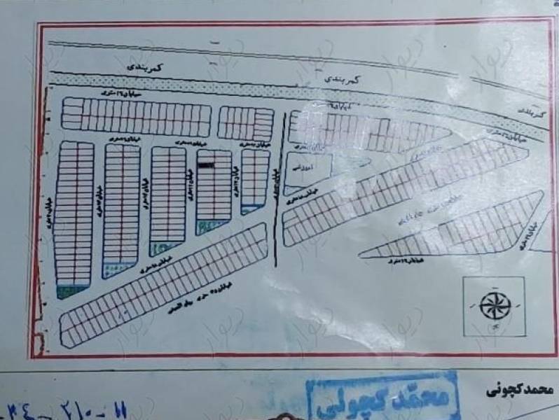 زمین بهاالدینی جنوبی با پروانه ساخت